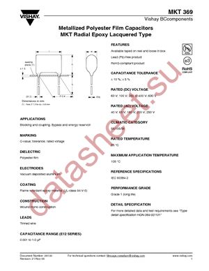 BFC236911105E3 datasheet  